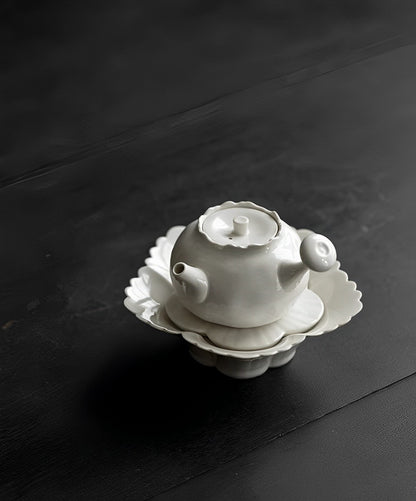 Bai Lian Elegant Teapot Bowl Set