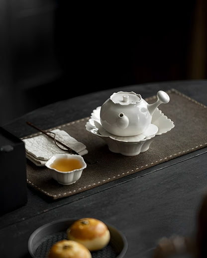 Bai Lian Elegant Teapot Bowl Set