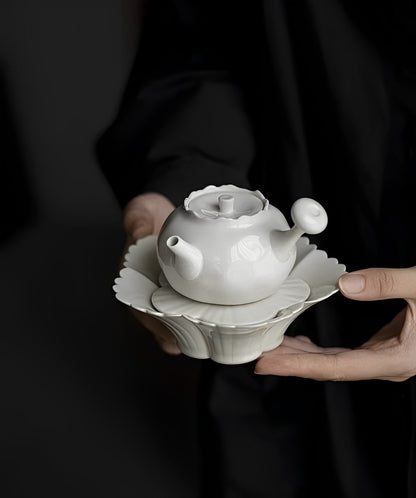 Bai Lian Elegant Teapot Bowl Set