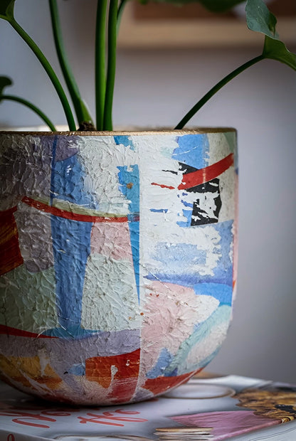 Hua Yun Painted Ceramic Planter