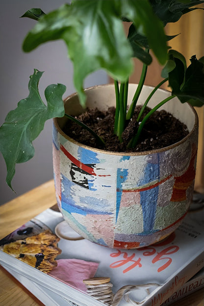 Hua Yun Painted Ceramic Planter