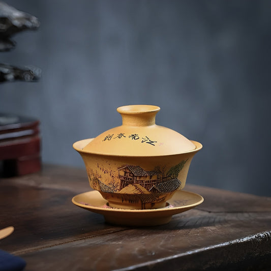 Jiangnan Elegance Gaiwan Scenic Art